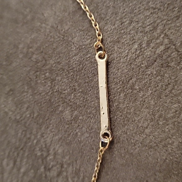 5/$25 Goldtone Minimalist Bar Pendant Chain Necklace - Picture 2 of 7